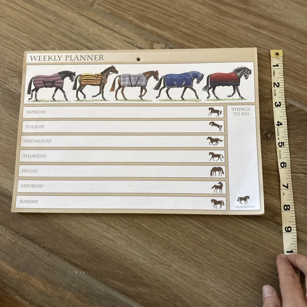 Horses Weekly Planner Padlocks.com‎ 8.5